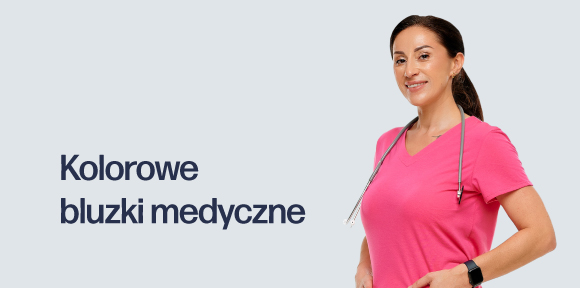 Kolorowe bluzki medyczne